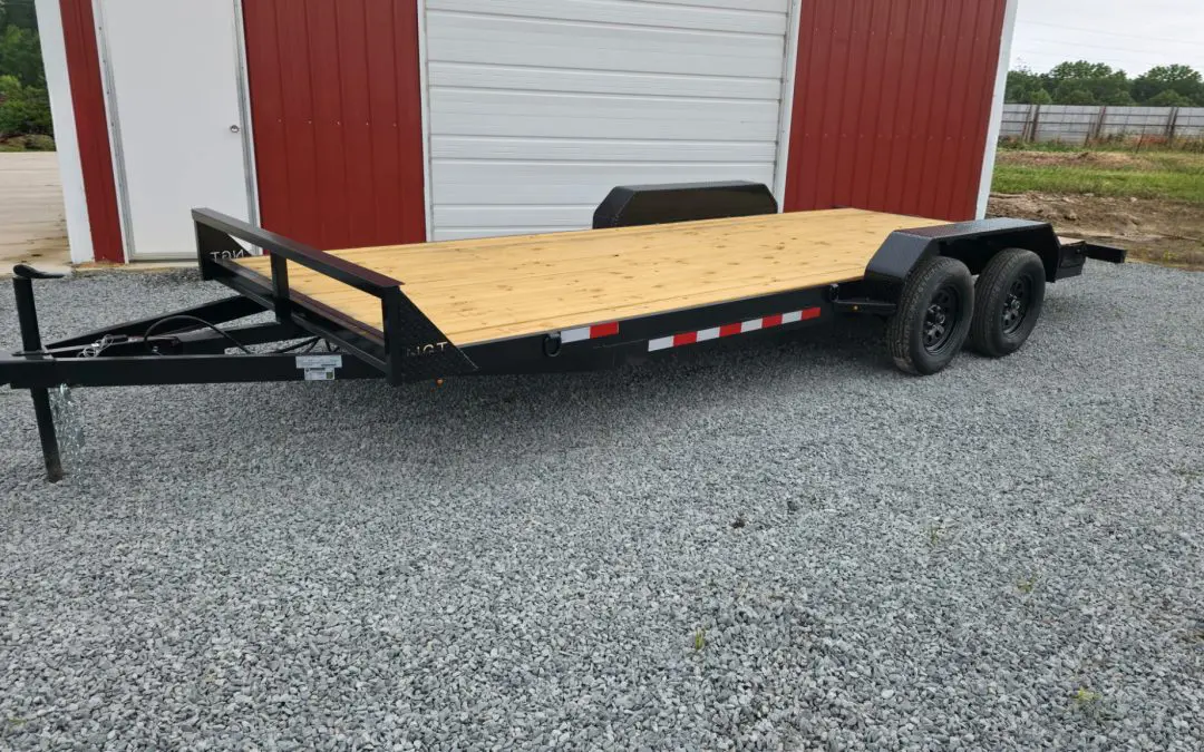 New P&T Trailers 20ft/7500 GVWR Trailer with Slide-In Ramp