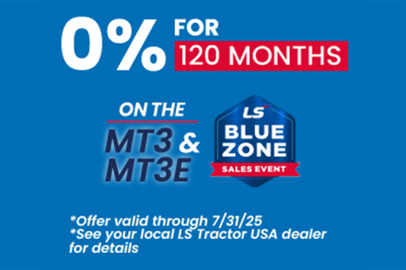0% Financing for 120 Months on MT3 Models!