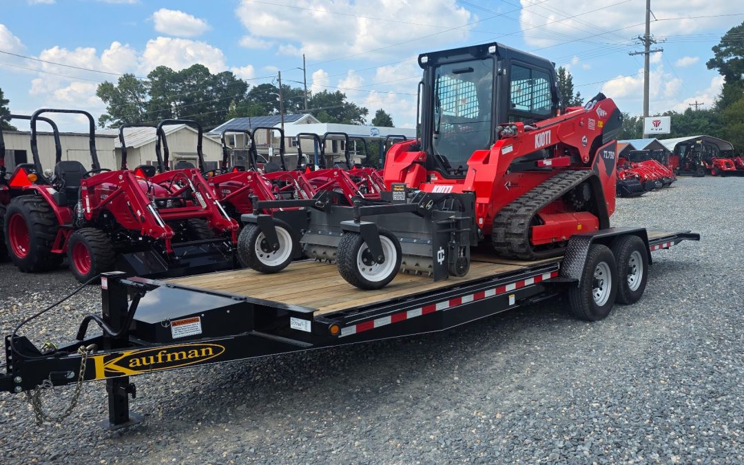 Kioti TL750 Compact Track Loader/Rake/Trailer Package